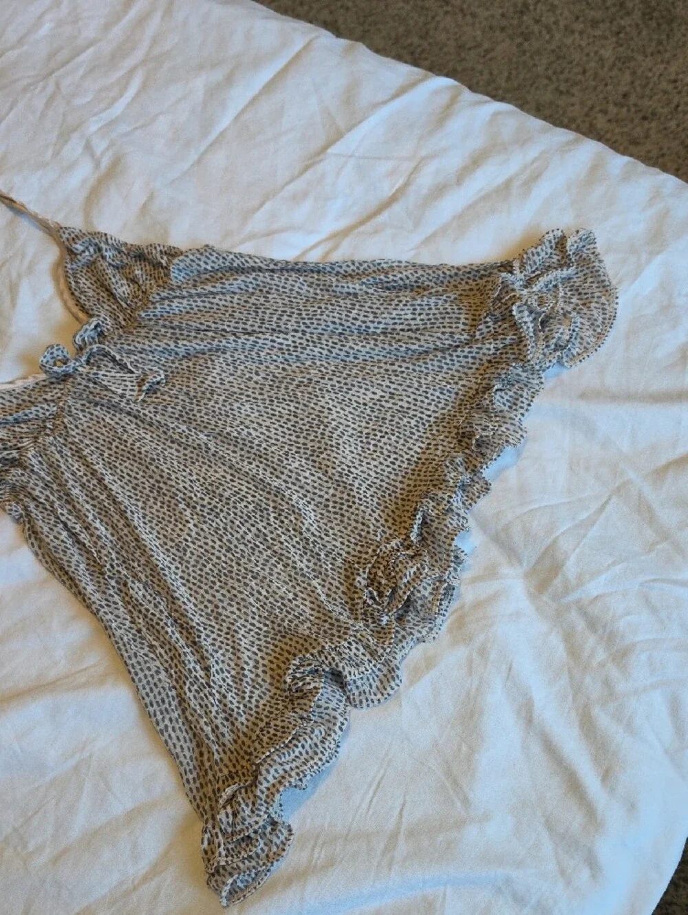 Victoria's Secret Vintage Champagne and Navy Babydoll & Bikini Set